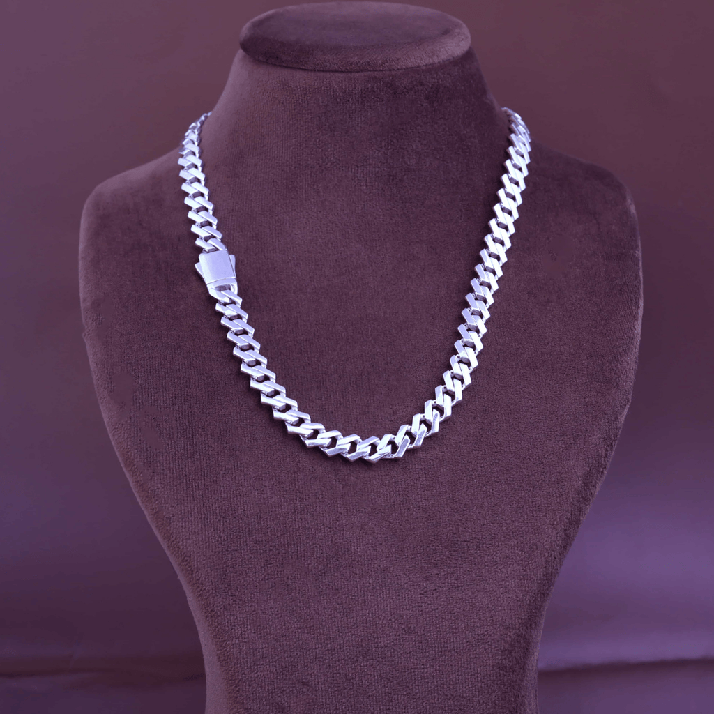 Classic Flat Cuban Silver Chain 10MM