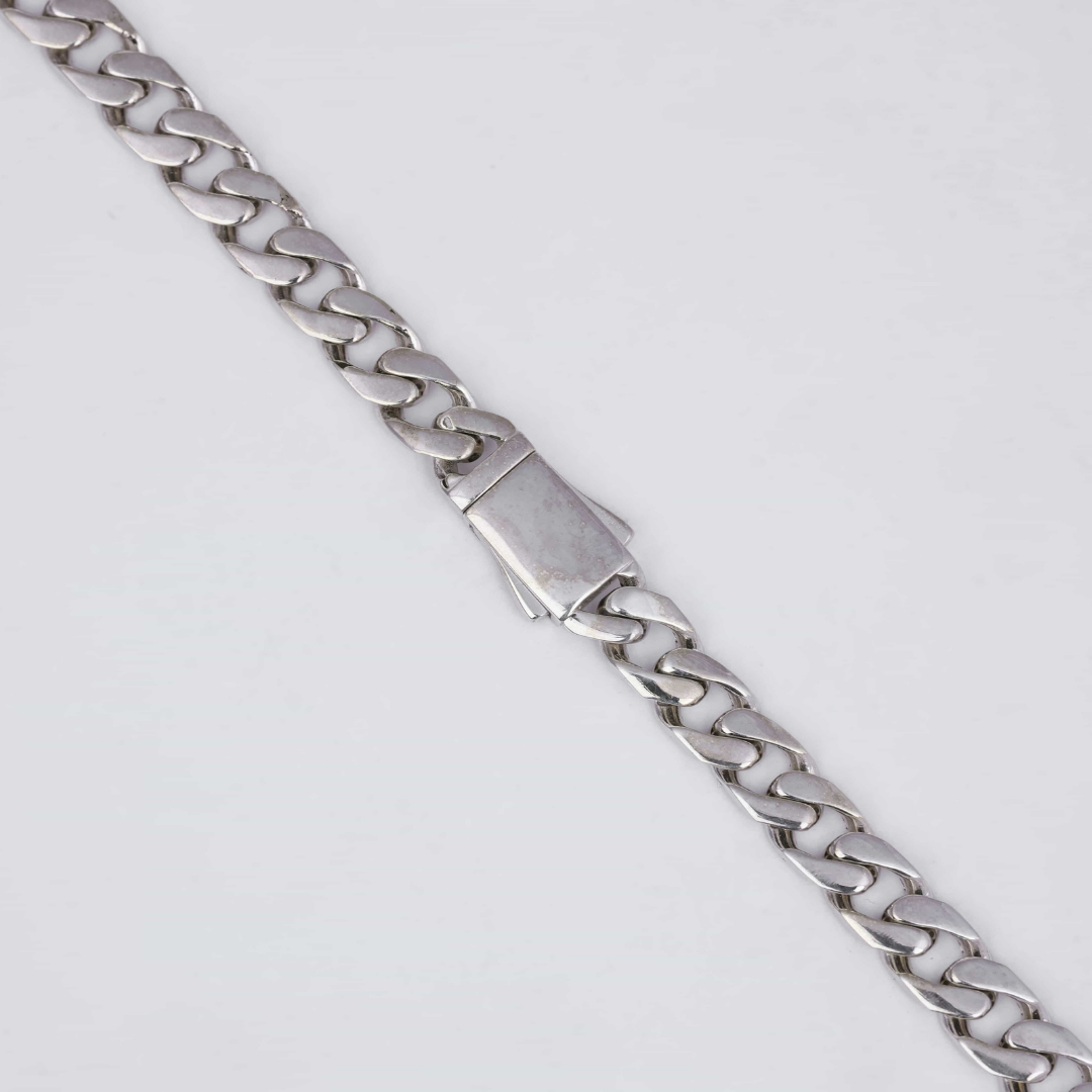 Slim Cuban Silver Chain 7MM