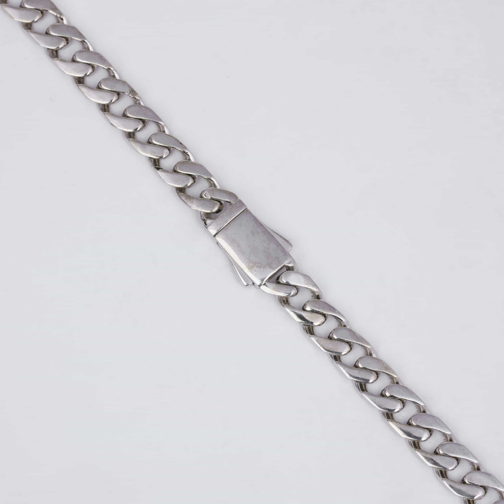 Slim Cuban Silver Chain 7MM