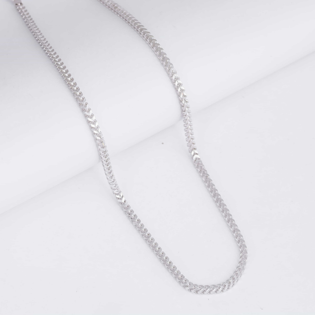 Diamond Cut Box Silver Chain 4MM