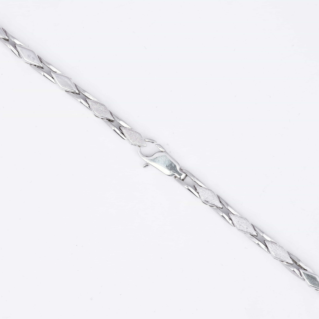 Diamond Shape Silver Chain 4MM