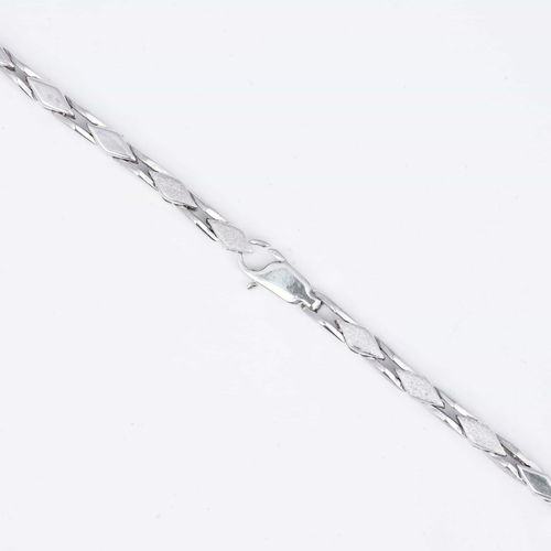 Diamond Shape Silver Chain 4MM