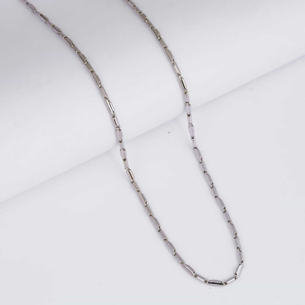 Slim Bar Link Silver Chain 2.5MM