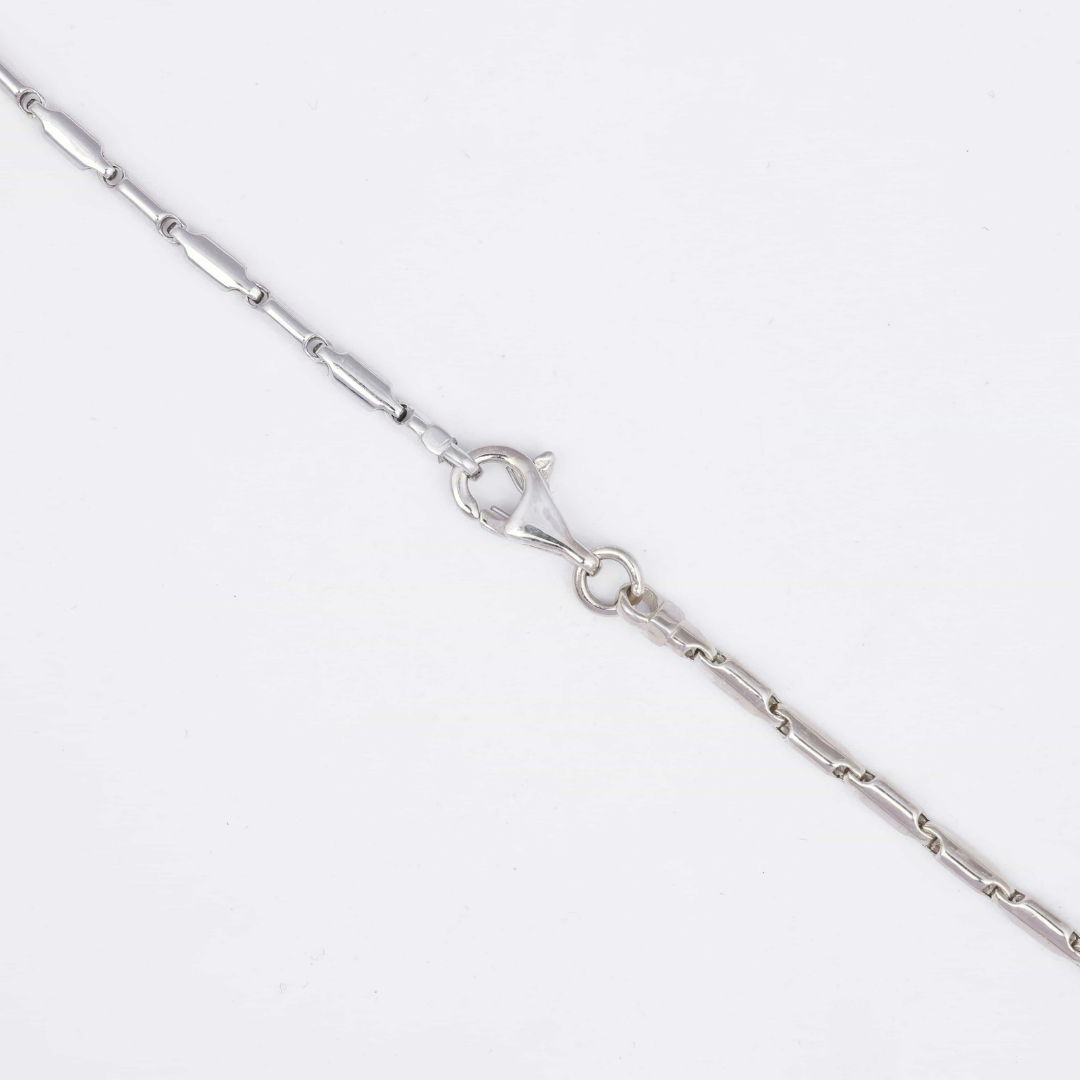 Slim Bar Link Silver Chain 2.5MM