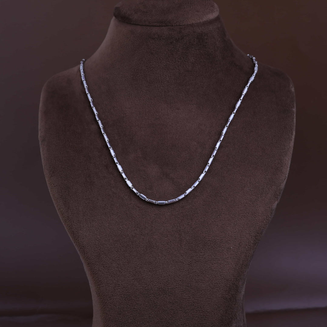 Slim Bar Link Silver Chain 2.5MM