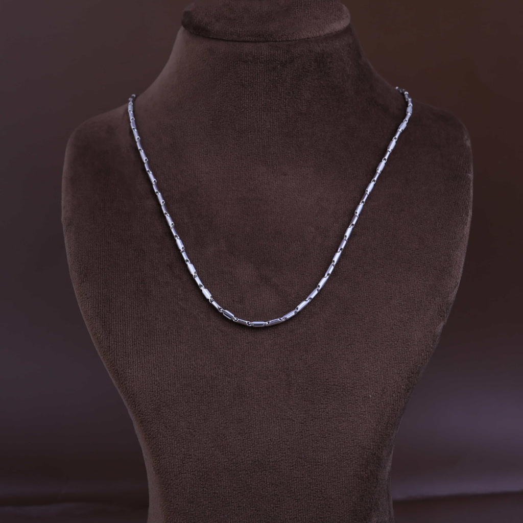 Slim Bar Link Silver Chain 2.5MM
