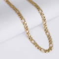 Royal Engraved Gold Chain 10MM