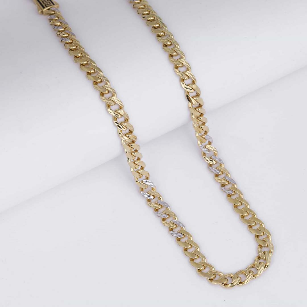 Imperial Greek Link Gold Chain 7.5MM