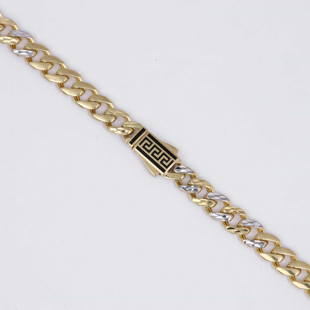 Imperial Greek Link Gold Chain 7.5MM
