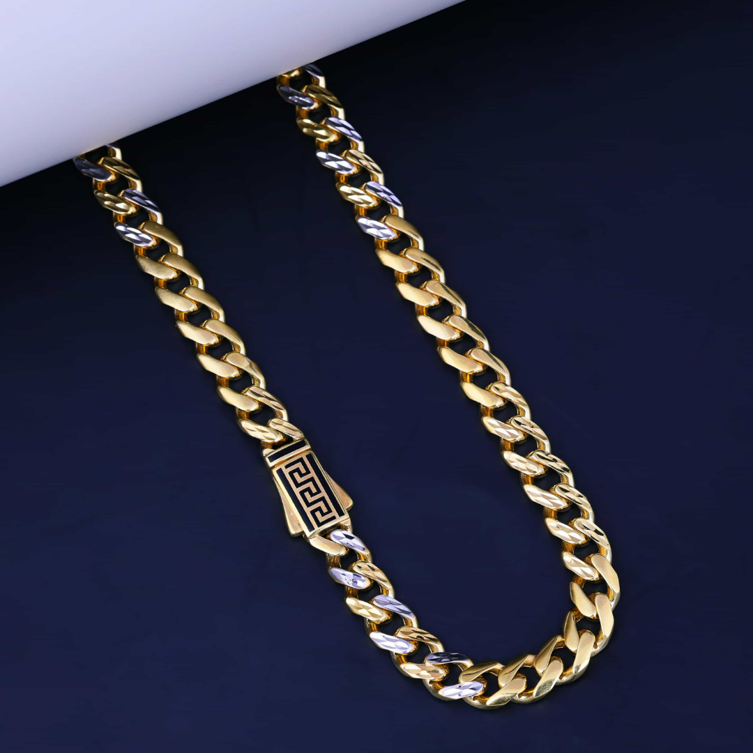 Imperial Greek Link Gold Chain 7.5MM