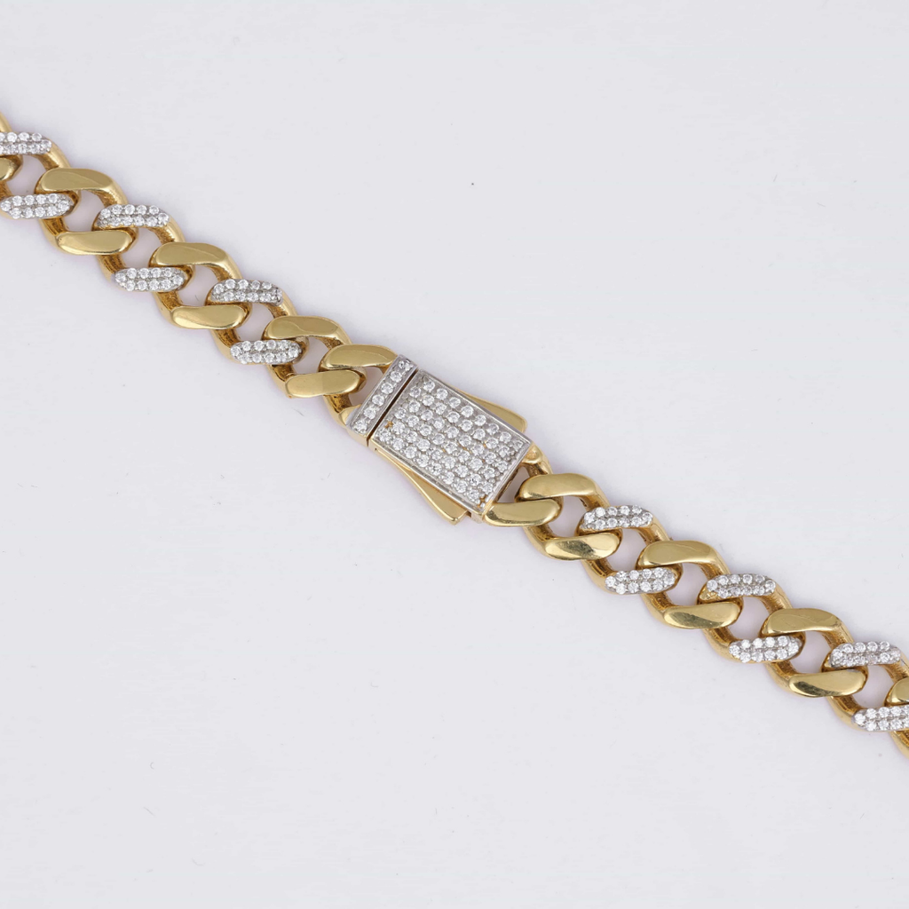Royal Diamond Cuban Gold Chain 9MM