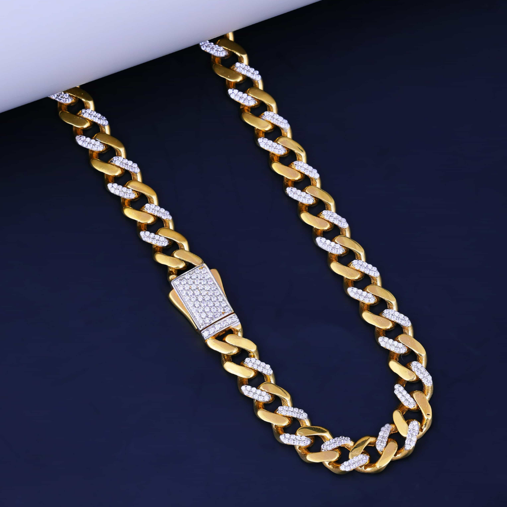 Royal Diamond Cuban Gold Chain 9MM