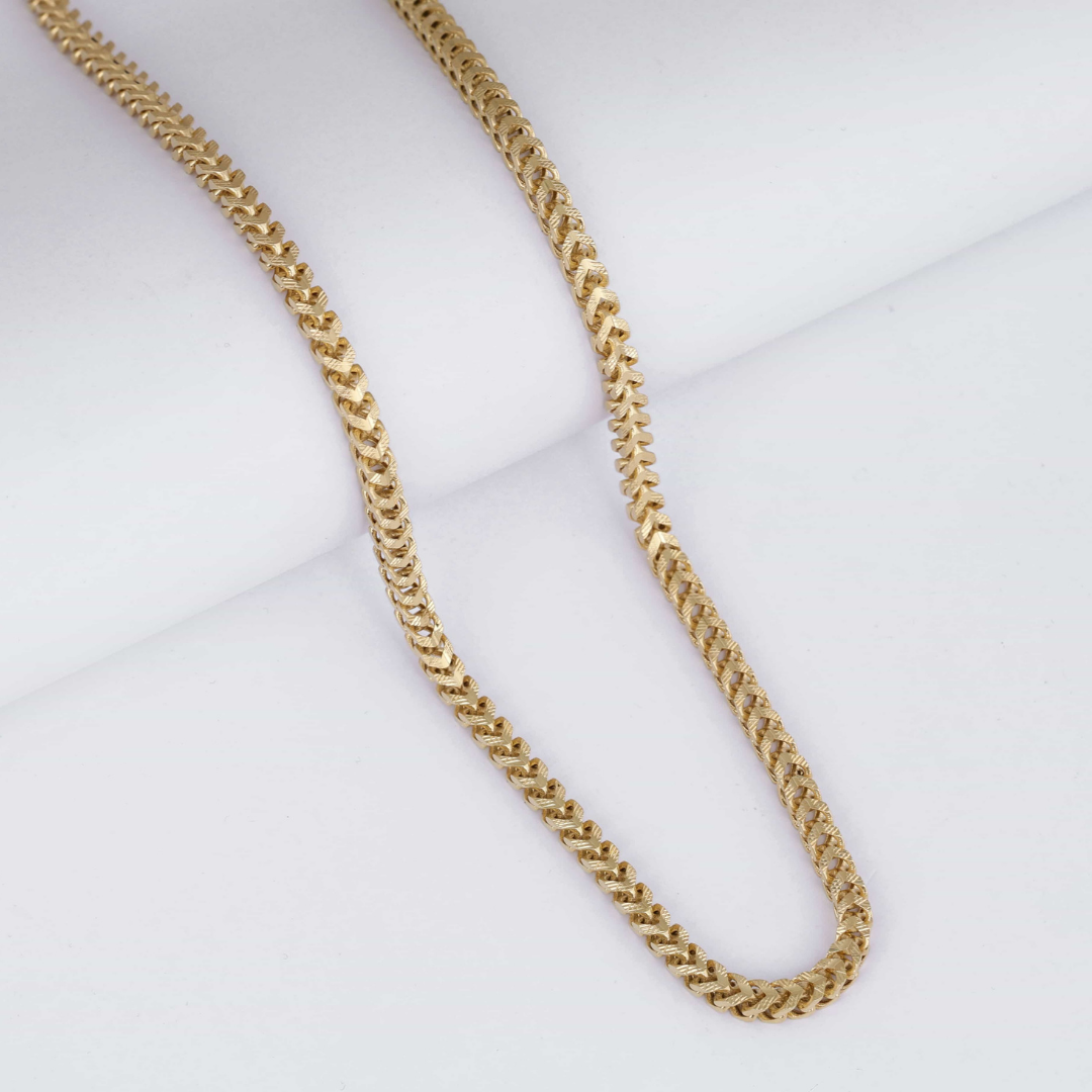 Textured Gold Classic Chain 4.5MM