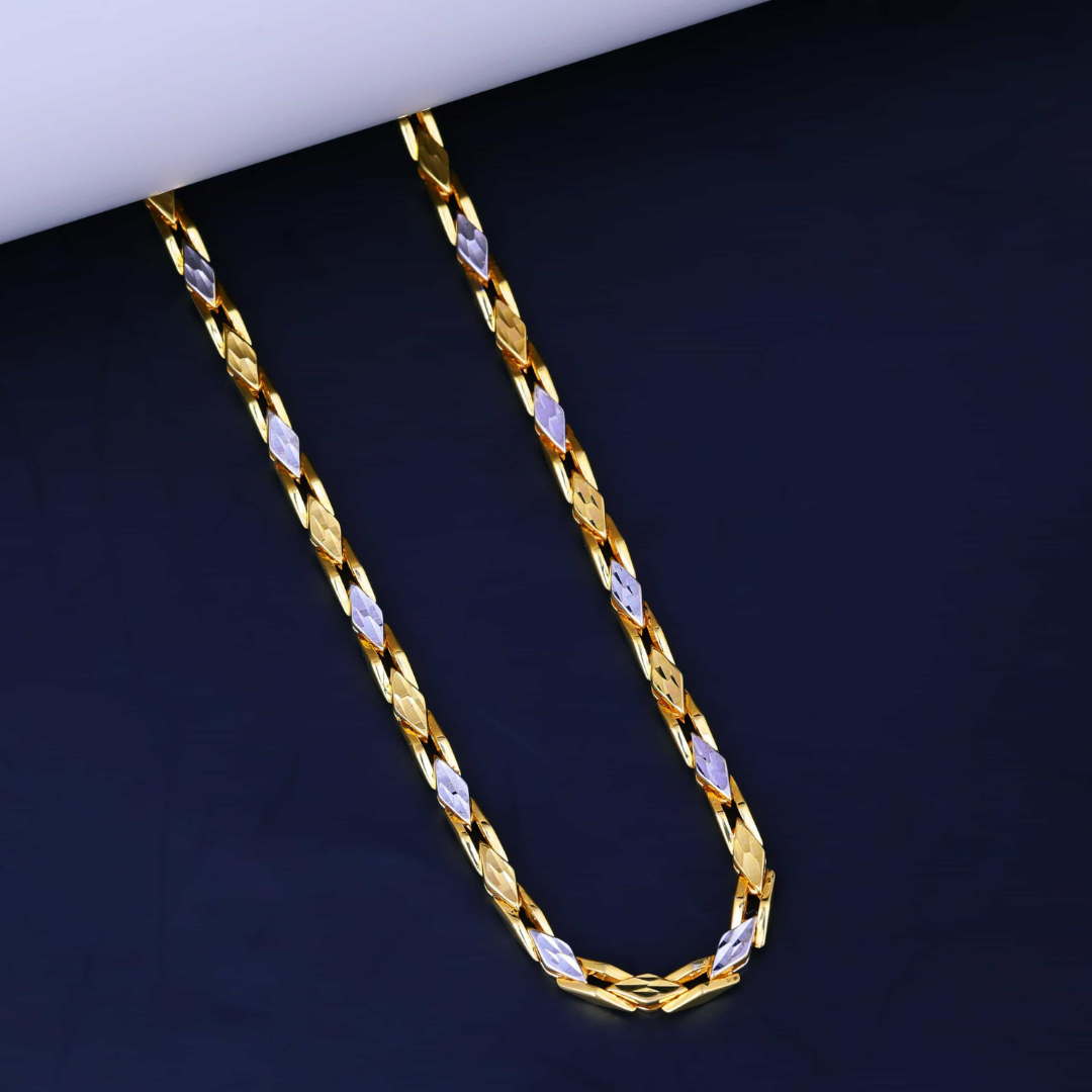 Diamond Twist Gold Chain 3.5MM