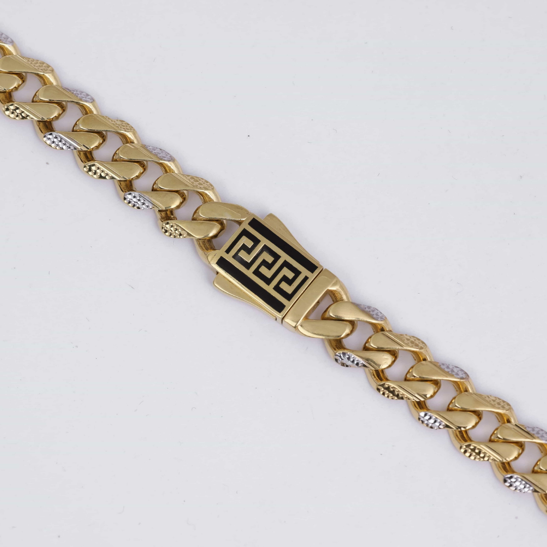 Imperial Greek Link Gold Chain 10MM