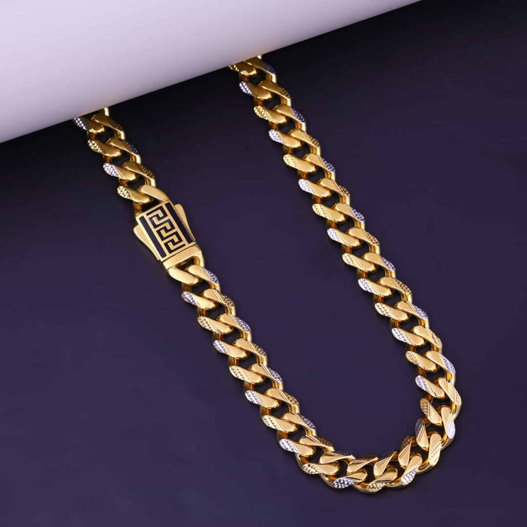 Imperial Greek Link Gold Chain 10MM