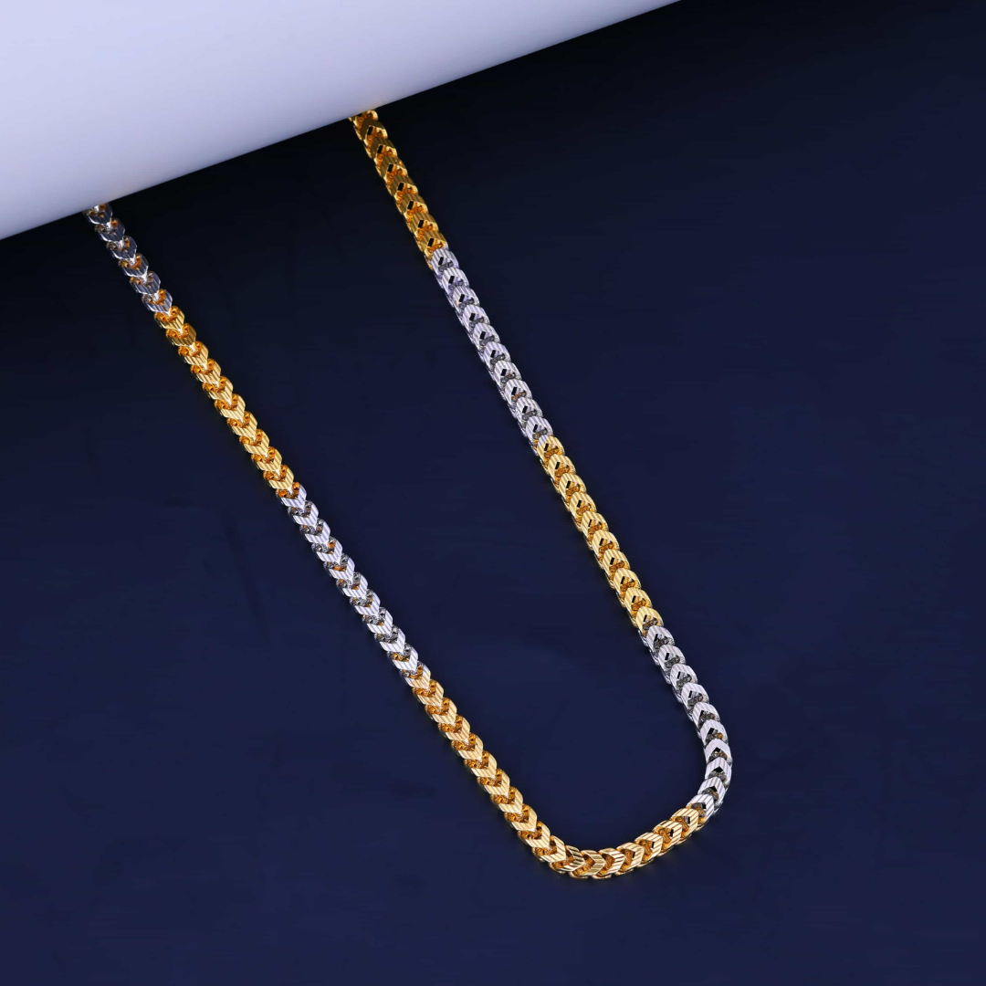 Elegant Two-Tone Link Chain 3MM
