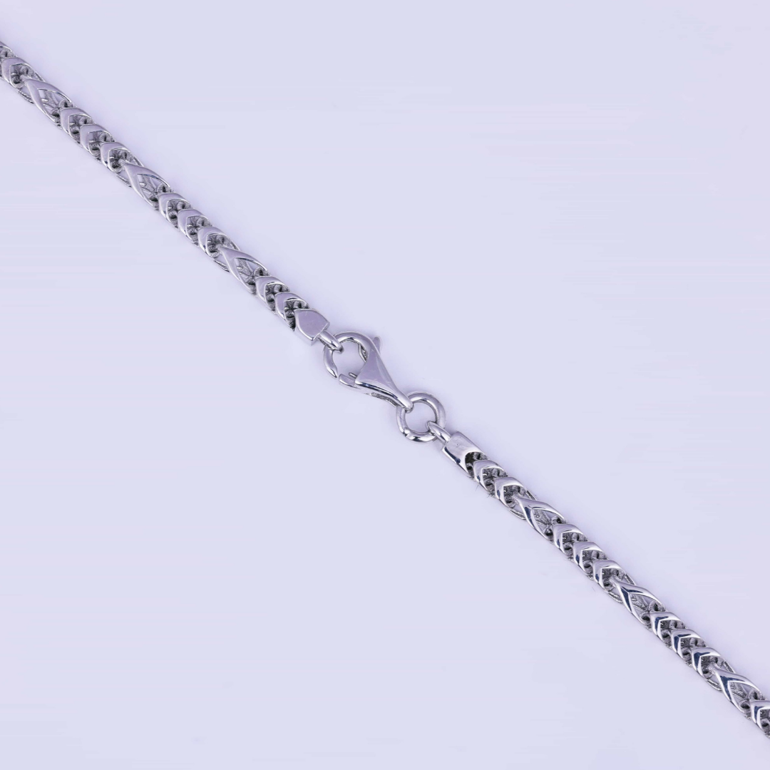 Silver Chevron Link Chain 3MM