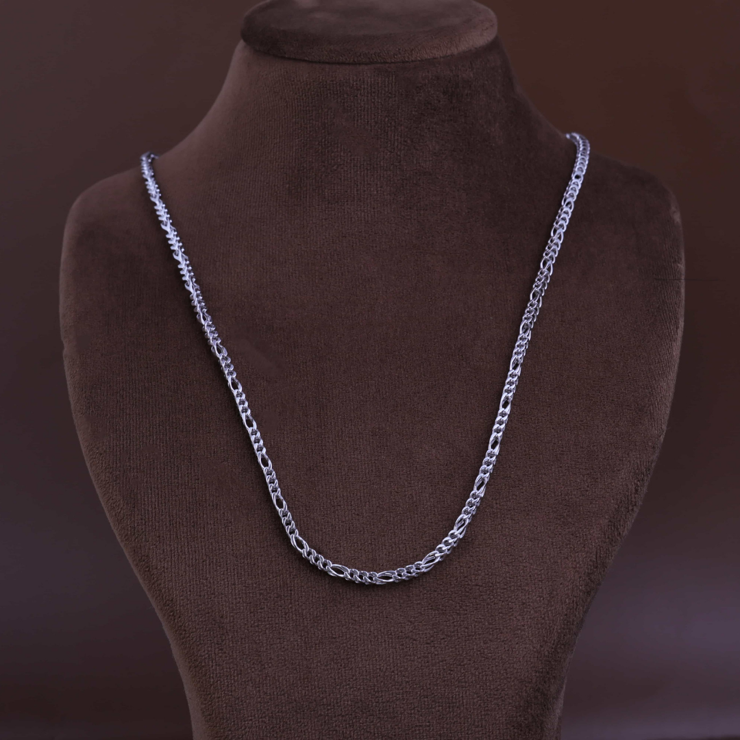 Silver Chevron Link Chain 3MM