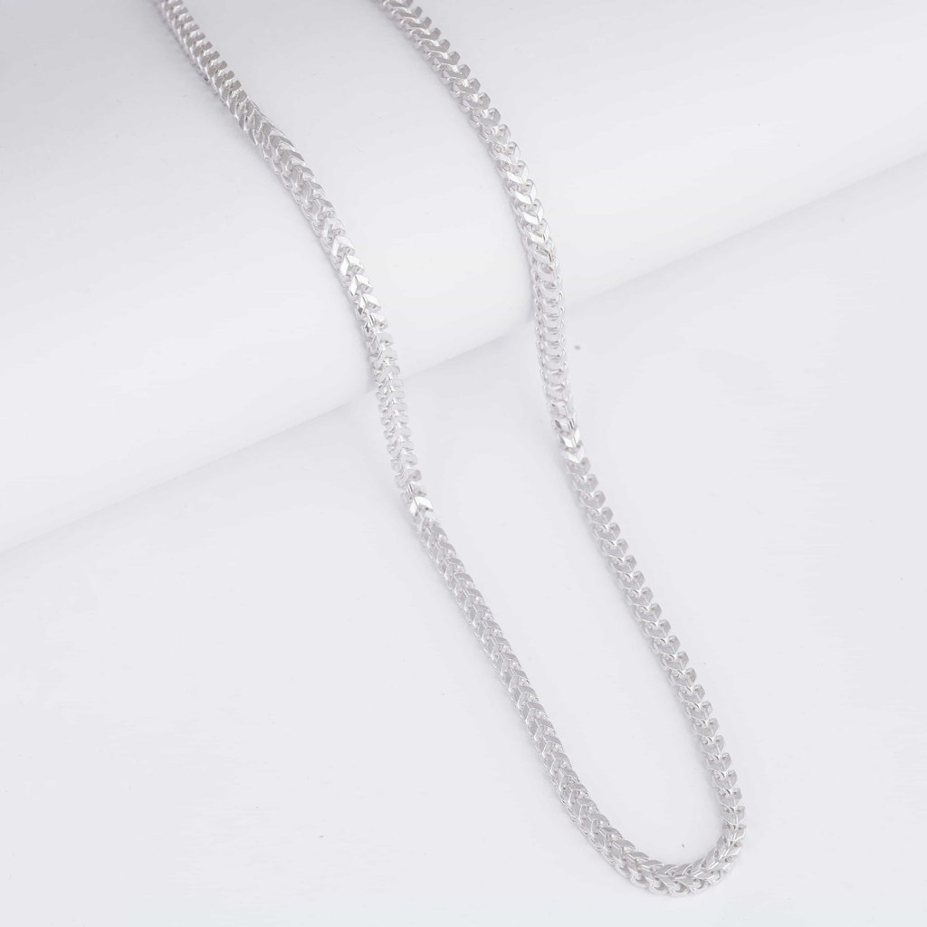 Silver Chevron Pattern Chain 3.5MM