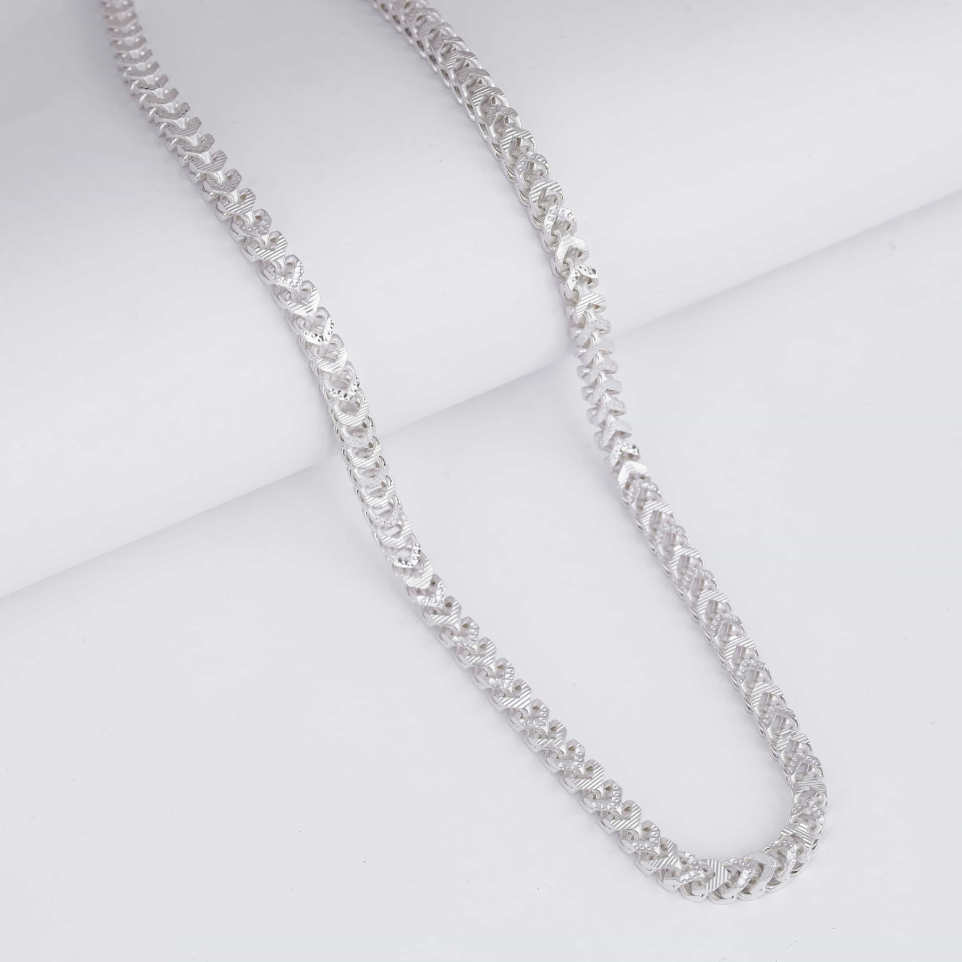 Silver Zigzag Pattern Chain 3.5MM