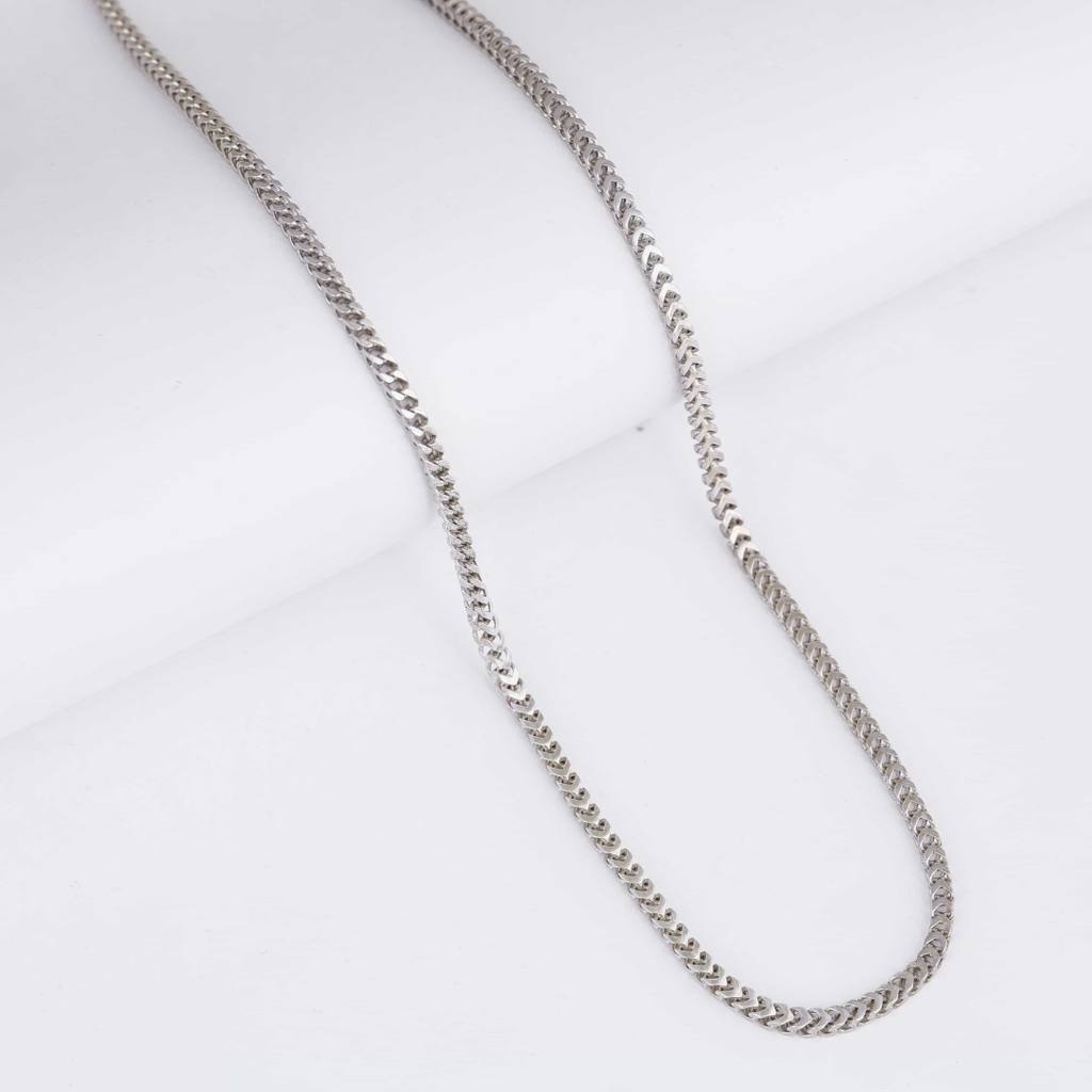 Silver Chevron Shine Chain 3.5MM