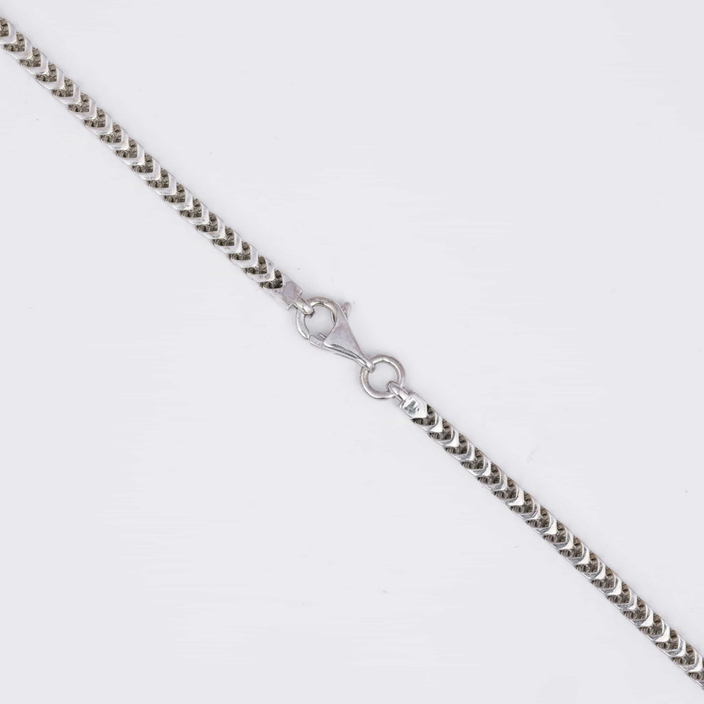 Silver Chevron Pattern Chain 3MM