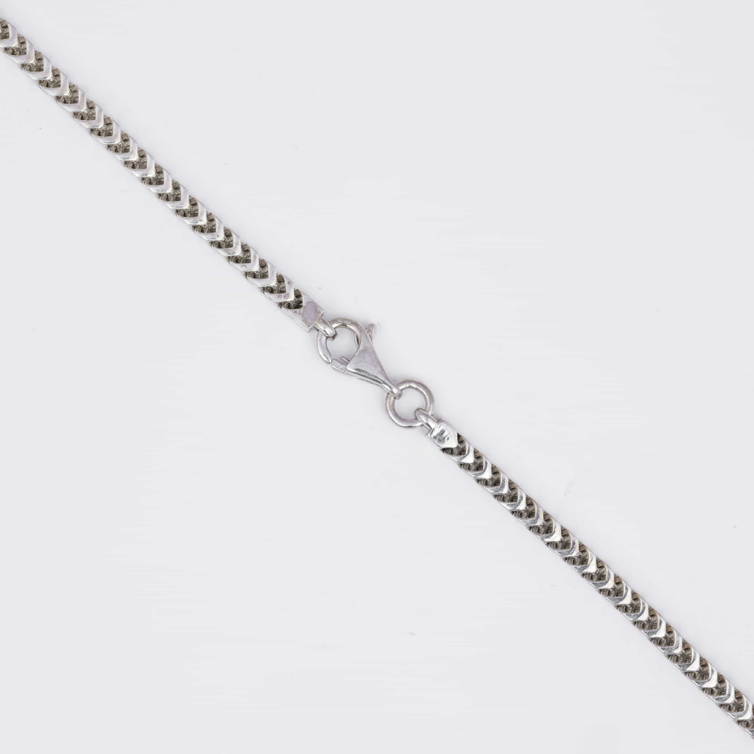 Silver Chevron Pattern Chain 3MM