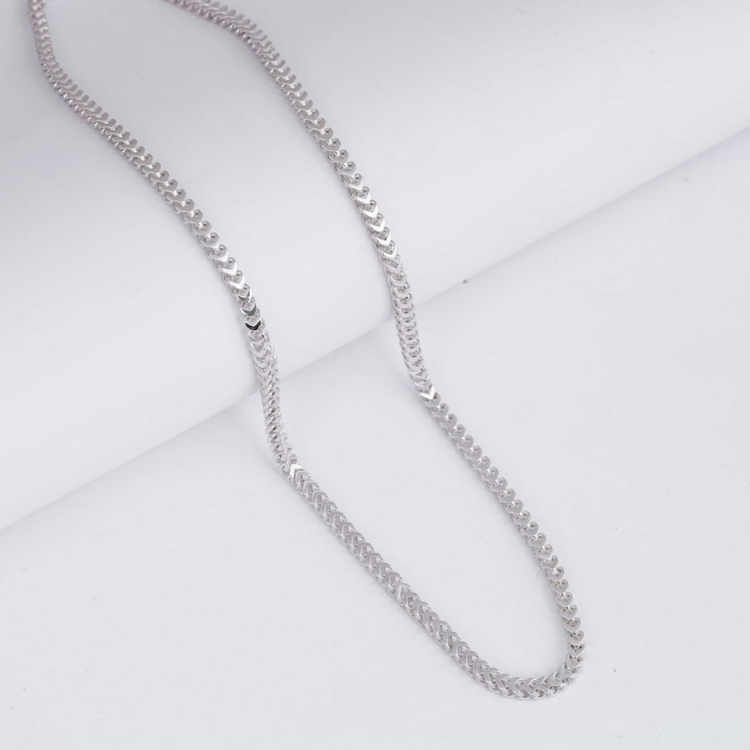 Silver ArrowLink Designer Chain 3MM